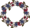 Frame. Circle. Blue. White. Red. Flowers. Leila - 免费PNG 动画 GIF