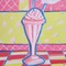 Pink & Yellow Ice Cream Diner - png gratuito GIF animata