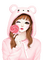 Lovely girl by Mellow - gratis png animerad GIF