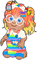 Babyz Rainbow Overalls - GIF animé gratuit