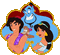 Aladin yaz and ginnie - Nemokamas animacinis gif animuotas GIF