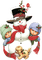 Kaz_Creations Snowman Snowmen - bezmaksas png animēts GIF