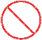No sign - Zdarma animovaný GIF animovaný GIF