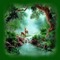 kikkapink spring background green summer forest - Free PNG Animated GIF