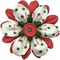 red-röd blomma-deco - Free PNG Animated GIF