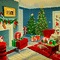 kikkapink vintage christmas room animated - Δωρεάν κινούμενο GIF κινούμενο GIF