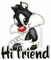HI FRIEND - PNG gratuit GIF animé