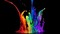 explosion de couleurs super-intenses - Animovaný GIF zadarmo