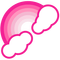 pink rainbow emoji - kostenlos png Animiertes GIF