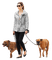 woman with dog bp - zdarma png animovaný GIF