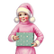 kikkapink vintage pink teal christmas child baby