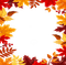 loly33 frame automne feuilles - png grátis Gif Animado