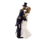 gothic wedding couple skeleton