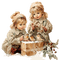 Winter, vintage children - безплатен png анимиран GIF