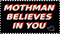mothman believes in you stamp - δωρεάν png κινούμενο GIF