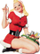 loly33 femme vintage noël - Free PNG Animated GIF