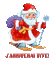 Père Noël skieur Noël_Santa Claus Skier Christmas_gif_tube - GIF animate gratis GIF animata
