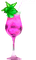 Cocktail.Flower.Green.Pink - png gratis GIF animado