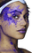 dolceluna woman face spring purple - Free PNG Animated GIF
