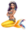 woman mermaid - png gratuito GIF animata