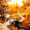 soave background animated autumn bridge park - Free animated GIF Animated GIF
