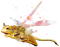 citrine dragonfly frog - png gratuito GIF animata