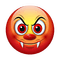 Vampire devil Halloween emoji - png gratis GIF animasi