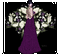 femme en violet - Безплатен анимиран GIF анимиран GIF