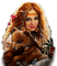 fantasy  woman with bear by nataliplus - Free PNG Animated GIF
