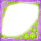 Purple/Green Flowers Frame - By KittyKatLuv65 - png ฟรี GIF แบบเคลื่อนไหว