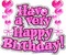 Happy Birthday Very - PNG gratuit GIF animé
