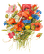 poppy flower bouquet - gratis png geanimeerde GIF