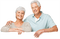 old couple - png gratis GIF animado