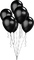 globos negros - PNG gratuit GIF animé
