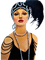 loly33 femme art deco - Free PNG Animated GIF