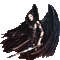 maj gif femme gothique ange - GIF animé gratuit GIF animé