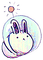 space bunny - GIF animé gratuit