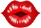 Kaz_Creations Valentine Deco Love Lips Kiss - PNG gratuit GIF animé
