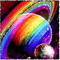 Animated Rainbow Space (Credits to albinutza07) - GIF animasi gratis GIF animasi