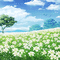 soave background animated spring flowers lilies - GIF animé gratuit GIF animé