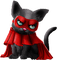 gothic cat by nataliplus - png grátis Gif Animado