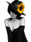 loly33 femme tournesol - Free PNG Animated GIF