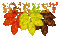 Autumn Fall Glitter Leaves - GIF animate gratis GIF animata