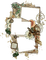 Brown and green spring frame - PNG gratuit GIF animé