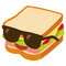 Emoji Kitchen cool sandwich - δωρεάν png κινούμενο GIF