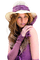 femme avec chapeau.Cheyenne63 - безплатен png анимиран GIF