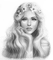 Y.A.M._Fantasy woman girl black-white - Free PNG Animated GIF