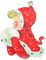 soave children girl vintage  christmas winter red - gratis png animerad GIF
