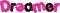 dreamer pink black - GIF animé gratuit GIF animé