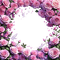Pink roses frame Rox - png grátis Gif Animado